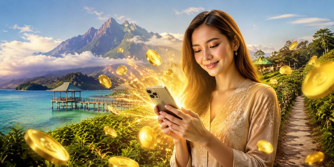 Pengguna Sabah mengakses loteri dalam talian ss18 melalui telefon pintar dengan sambungan mudah alih